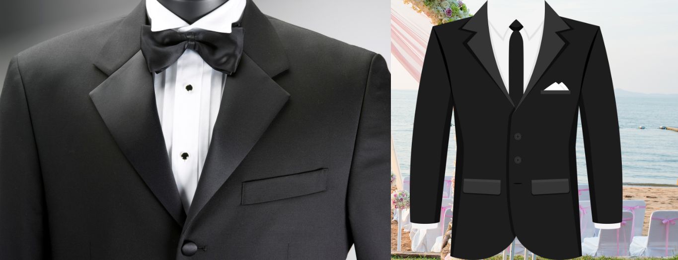 Tuxedo types of wedding suits for groom