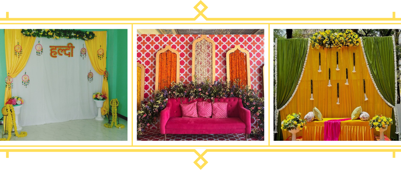 background haldi ceremony decoration