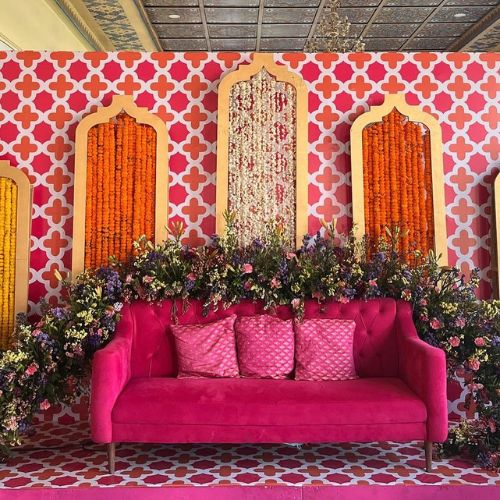 background haldi ceremony decoration
