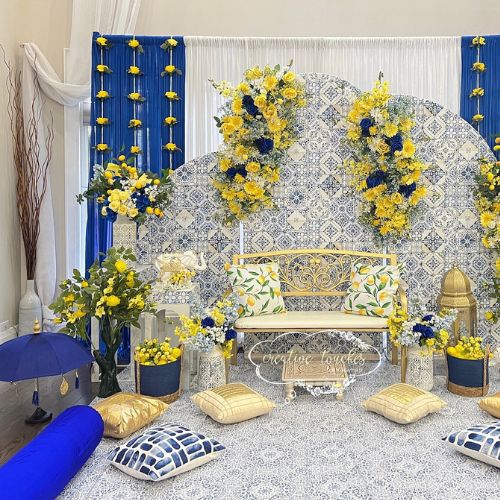 background haldi ceremony decoration
