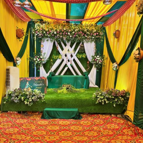 background haldi ceremony decoration
