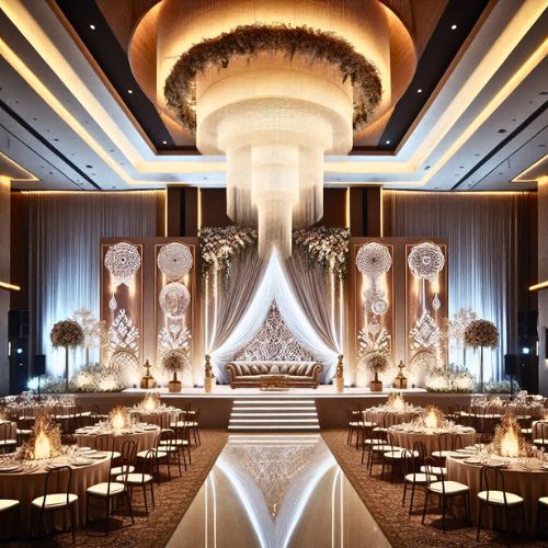 banquet hall stage decoration