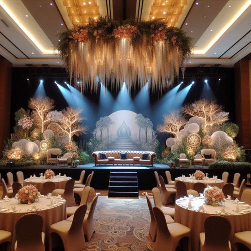 banquet hall stage decoration