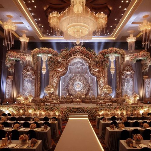 banquet hall stage decoration