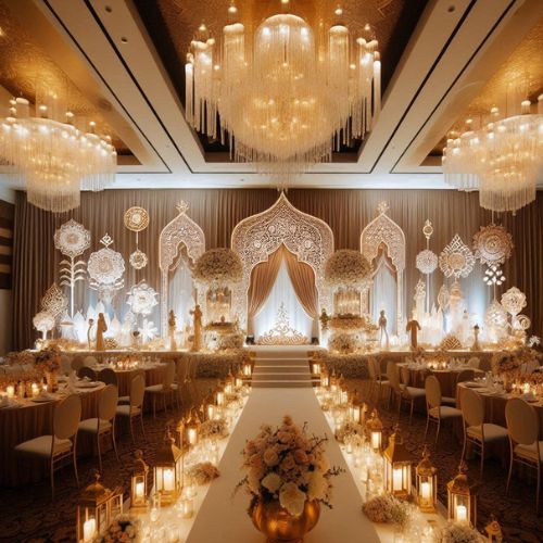 banquet hall stage decoration
