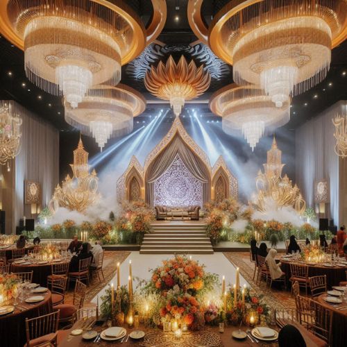 banquet hall stage decoration
